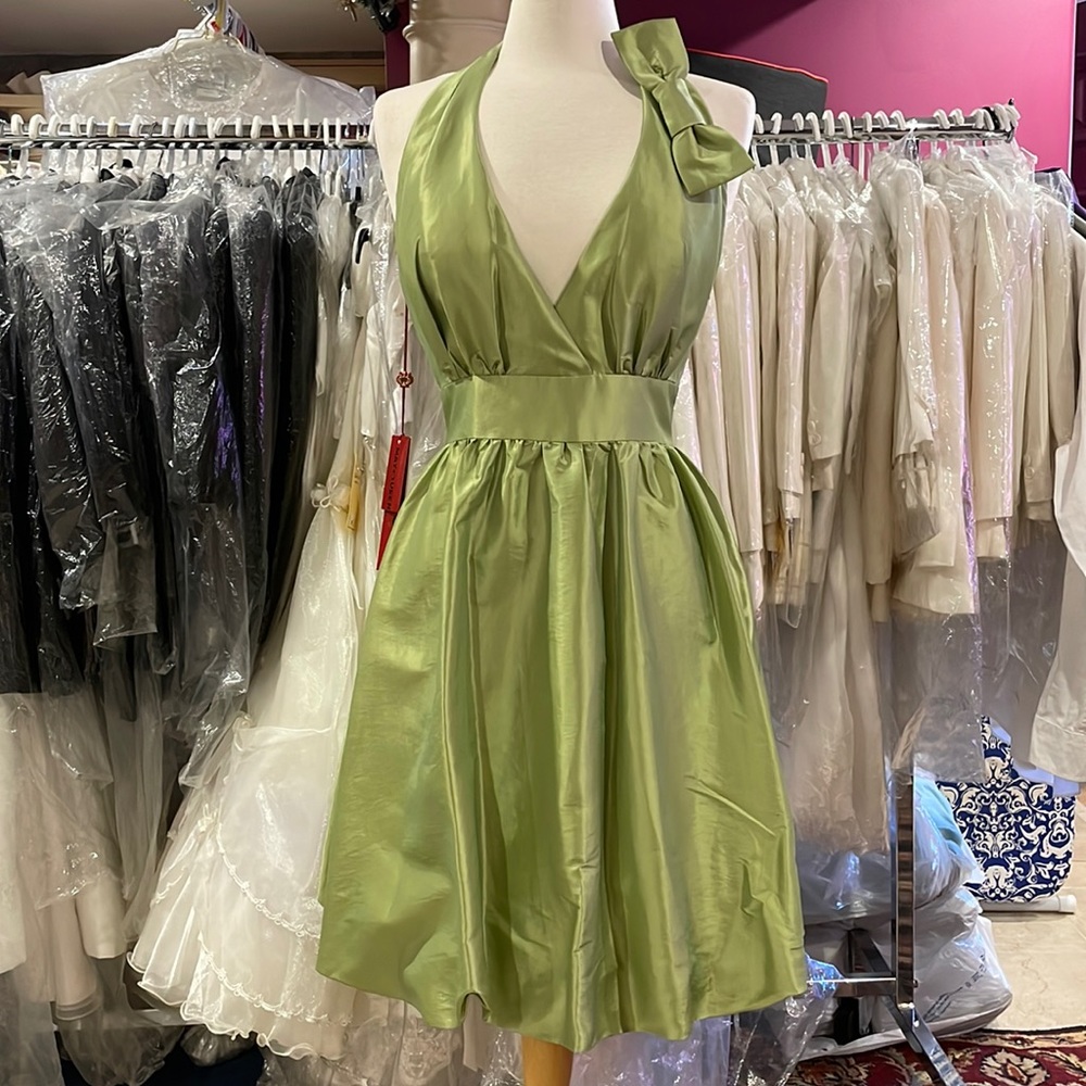 Lime Backless Dress